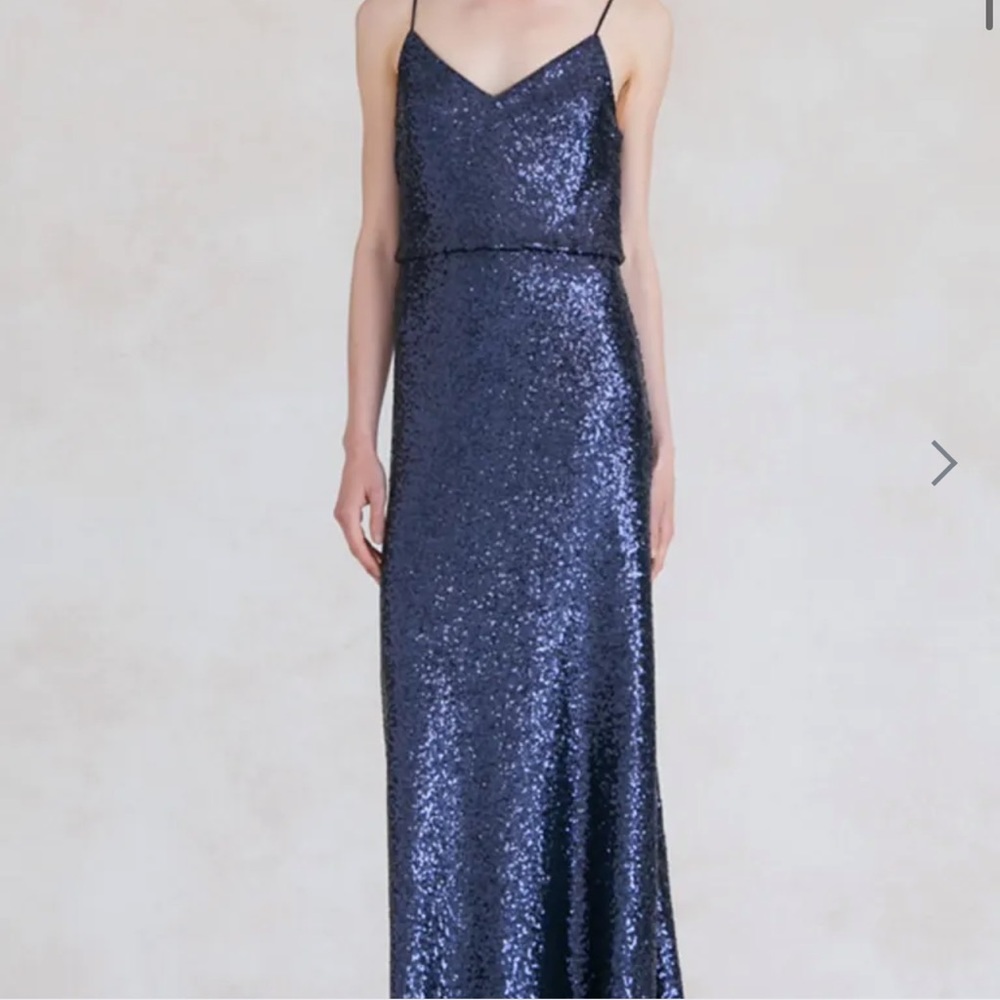 Jenny Yoo bridesmaid dress Jules navy NEW
